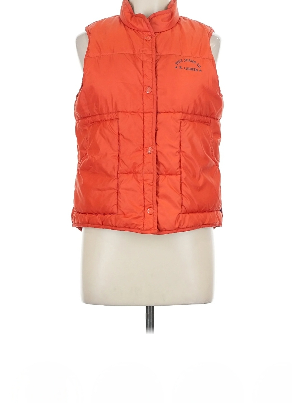 Ralph Lauren Navy Quilted Jacket Label Detail